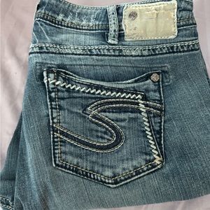 Silver Jeans Mid Aiko Straight size 14 x32 womans jeans